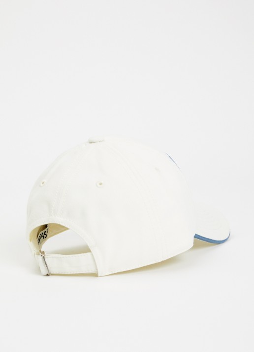 Acne Studios Pet met logoborduring - detail ivoor
