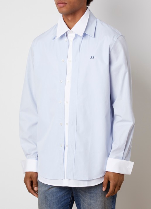 Acne Studios Regular fit overhemd met logoborduring