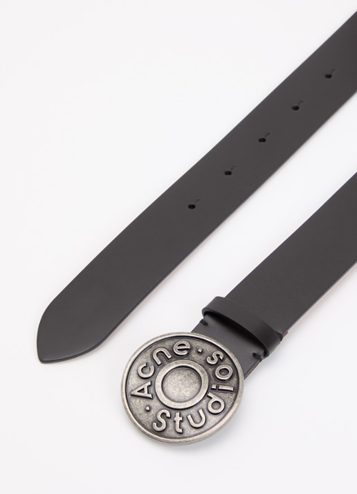 Acne Studios Riem van leer - detail zwart
