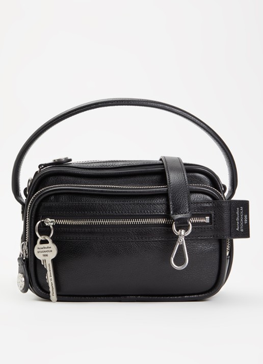 Acne Studios Schoudertas van kalfsleer met afneembare schouderriem