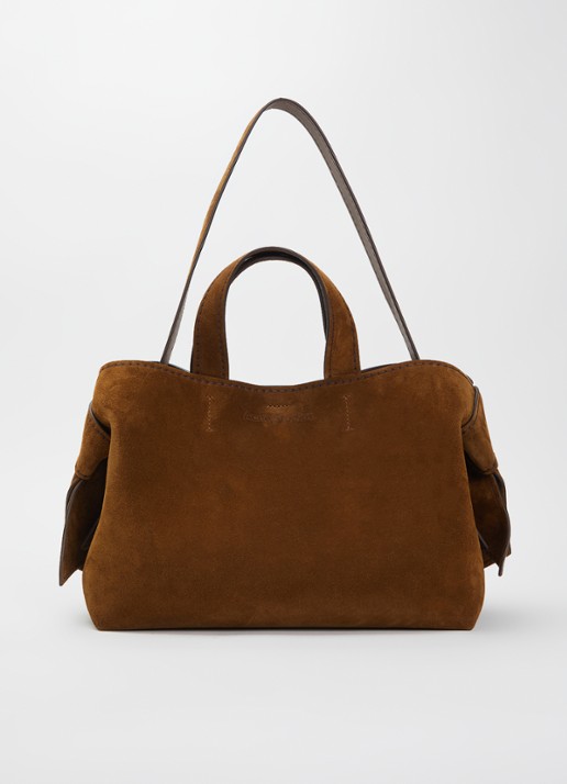 Acne Studios Schoudertas van suède afneembare schouderriem
