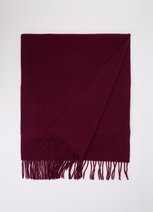 Acne Studios Sjaal van wol 200 x 45 cm - voorkant 4 bordeauxrood