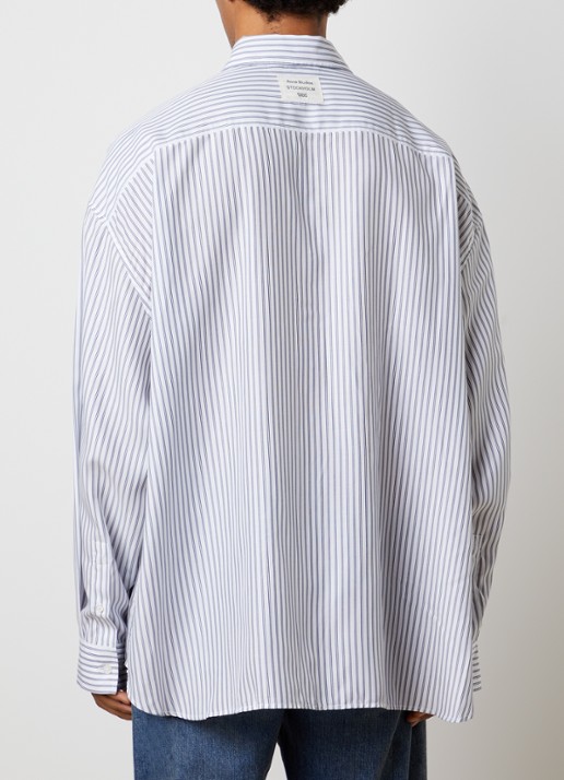 Acne Studios Soffia overhemd met borstzak - achterkant 3 indigo