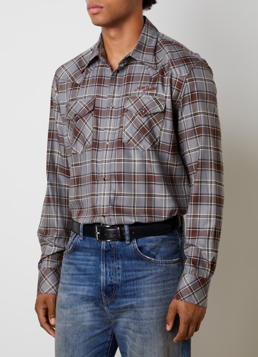Acne Studios Surrow overshirt met ruitdessin