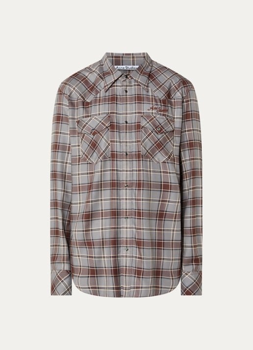Acne Studios Surrow overshirt met ruitdessin