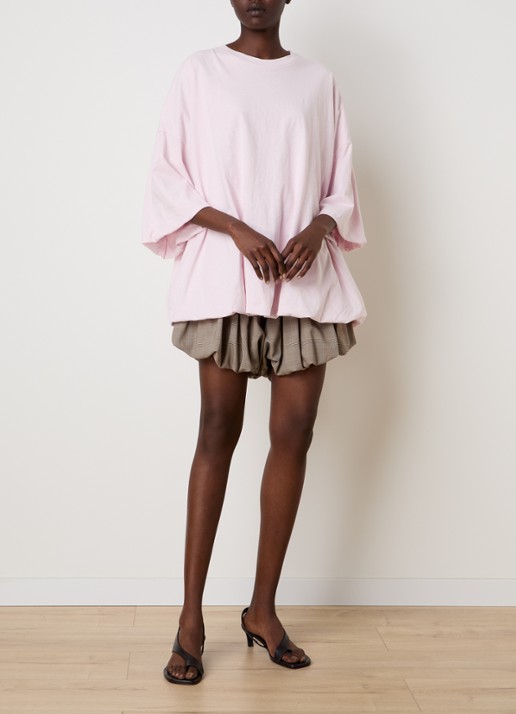 Acne Studios T-shirt met backprint - voorkant 3 roze