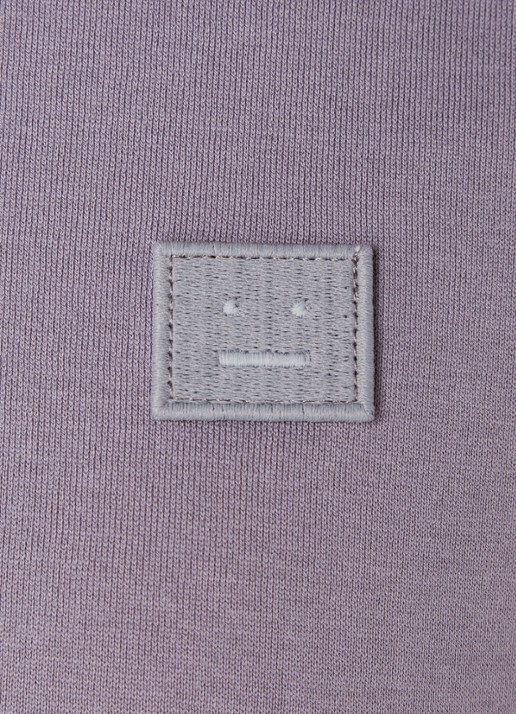 Acne Studios T-shirt met logoborduring - detail 3 paars