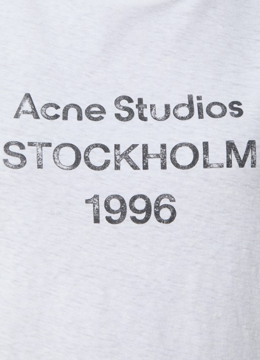 Acne Studios T-shirt met logoprint - detail 2 gebroken wit