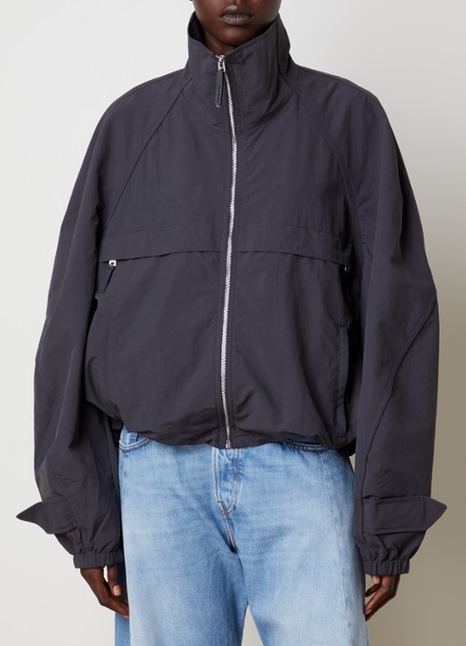 Acne Studios Windjack met opstaande kraag