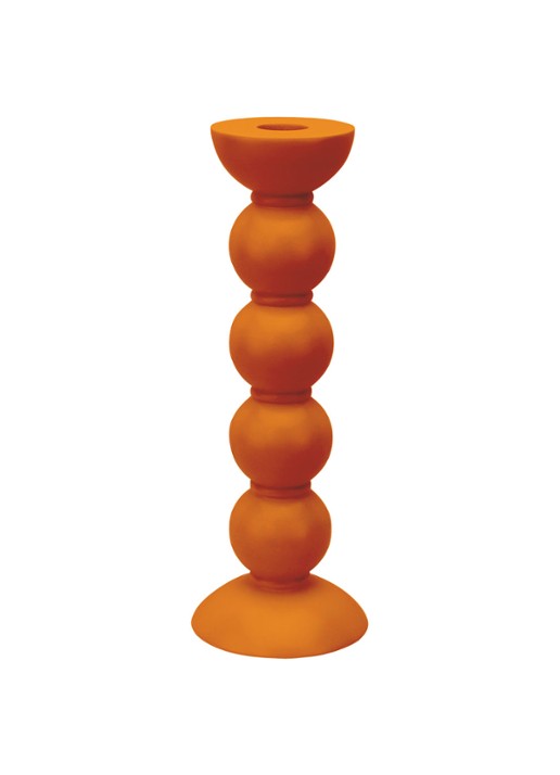 Addison Ross Bobbin kandelaar 24 cm - voorkant oranje