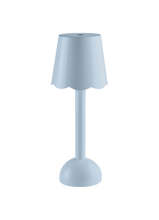 Addison Ross Scallop LED tafellamp 28 cm    - voorkant blauw