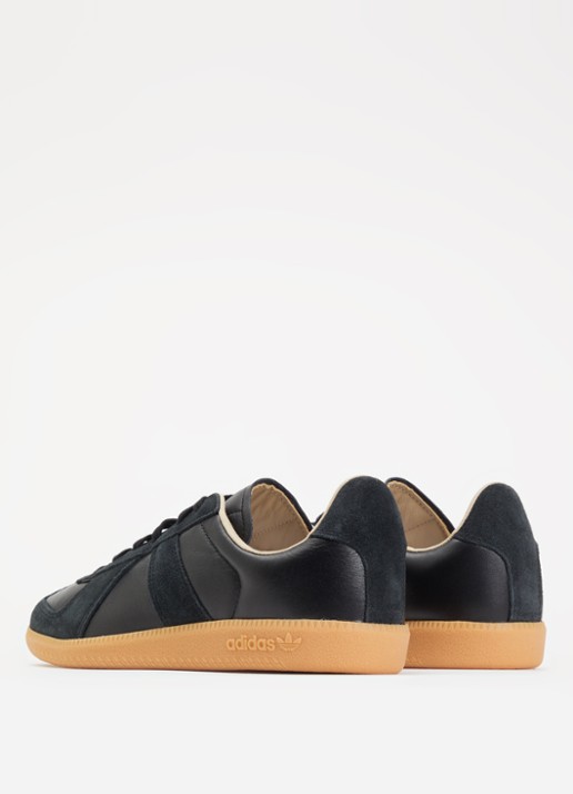 Adidas Army sneakers van leer met suède details - achterkant 2 zwart