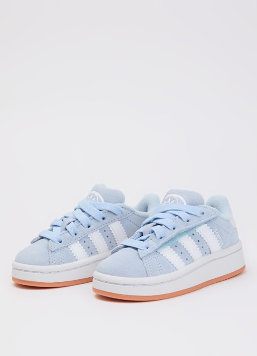 Adidas Campus 00s sneaker van suède - voorkant 3 lichtblauw