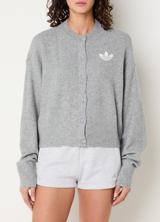 adidas Fijngebreid vest met logo