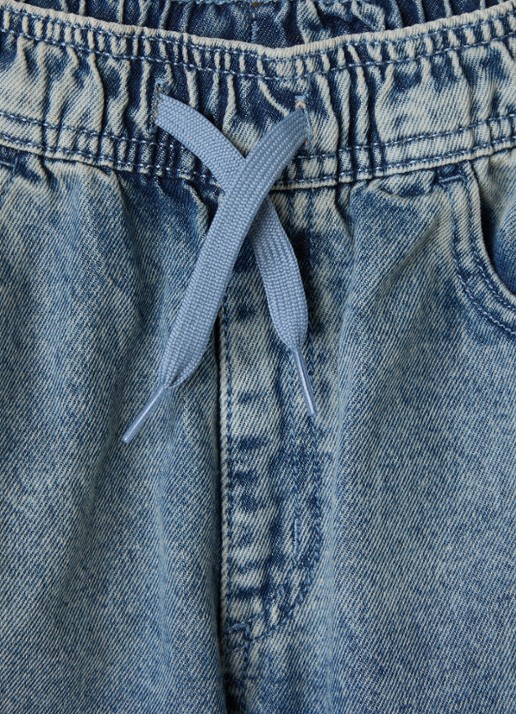 Adidas Firebird loose fit jeans met streepprint - detail 2 indigo