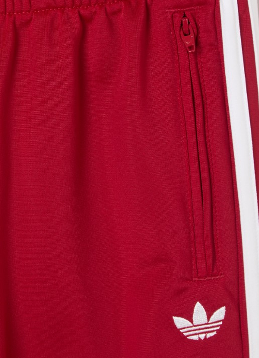 Adidas Firebird slim fit trackpants met logo - detail 3 donkerrood
