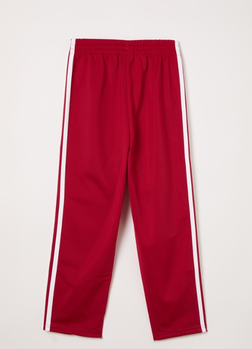 Adidas Firebird slim fit trackpants met logo - voorkant 2 donkerrood