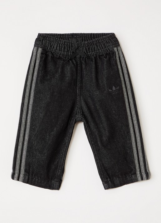 Adidas Firebird straight fit broek - voorkant zwart