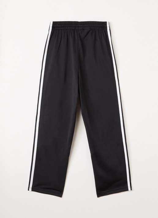 Adidas Firebird straight fit trackpants met logo - voorkant 2 zwart