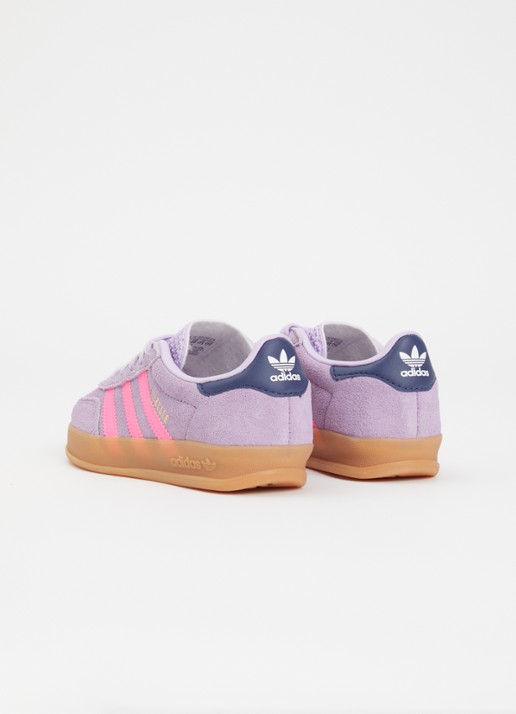 Adidas Gazelle Indoor J sneaker van suède - achterkant paars