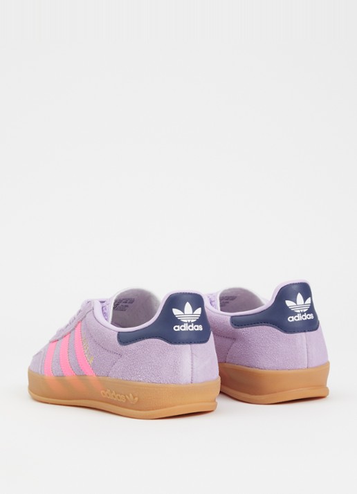 Adidas Gazelle Indoor J sneaker van suède - achterkant 4 paars