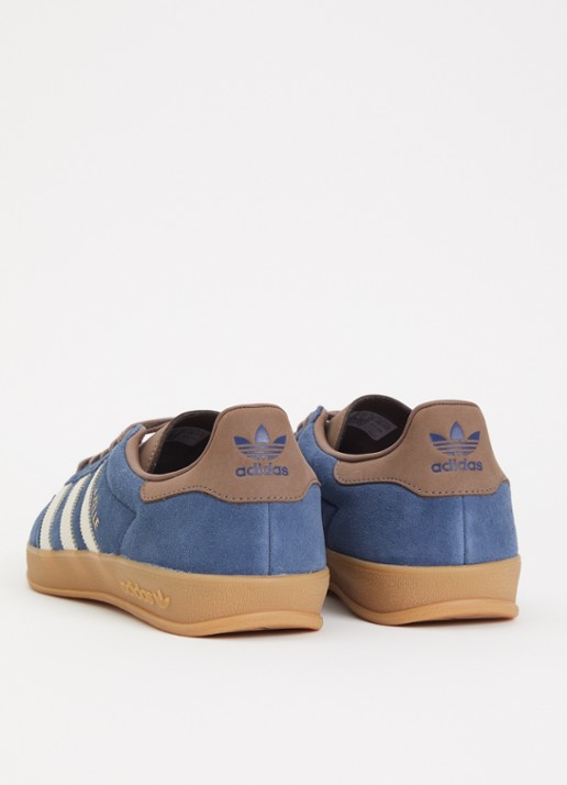 Adidas Gazelle Indoor sneaker van suéde met details van leer  - achterkant 5 blauw