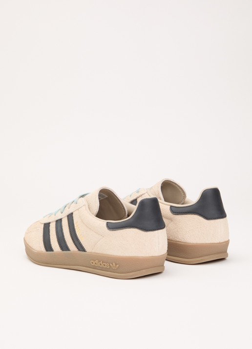 Adidas Gazelle Indoor sneaker van suède met logo - achterkant 5 khaki