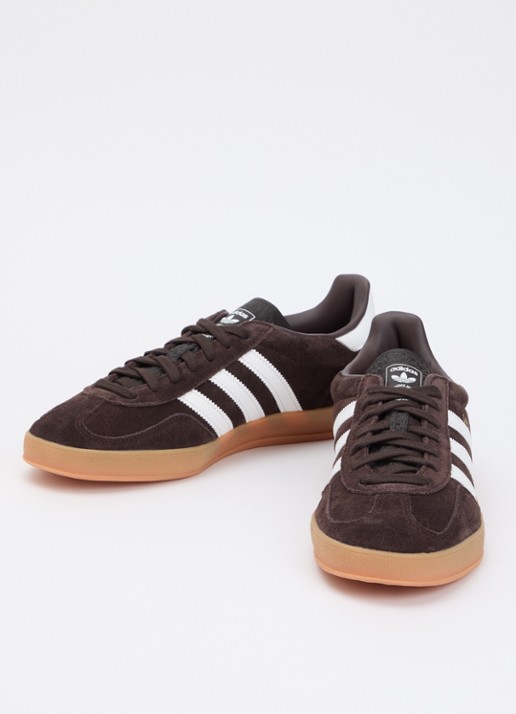 Adidas Gazelle Indoor sneaker van suède met logo - detail 3 donkerbruin