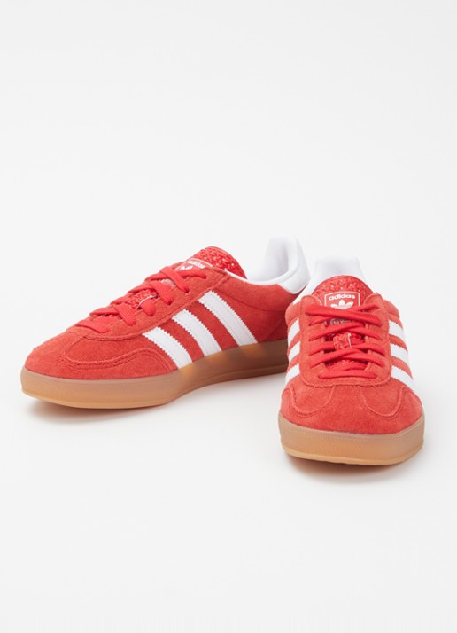 Adidas Gazelle Indoor sneaker van suède  - detail 2 rood