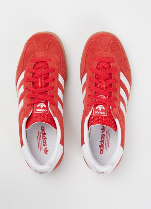 Adidas Gazelle Indoor sneaker van suède  - detail 3 rood