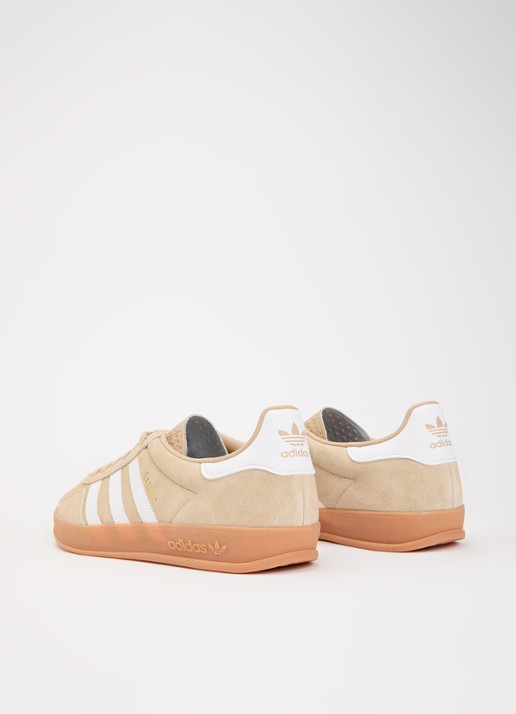 Adidas Gazelle Indoor sneaker van suède - achterkant beige