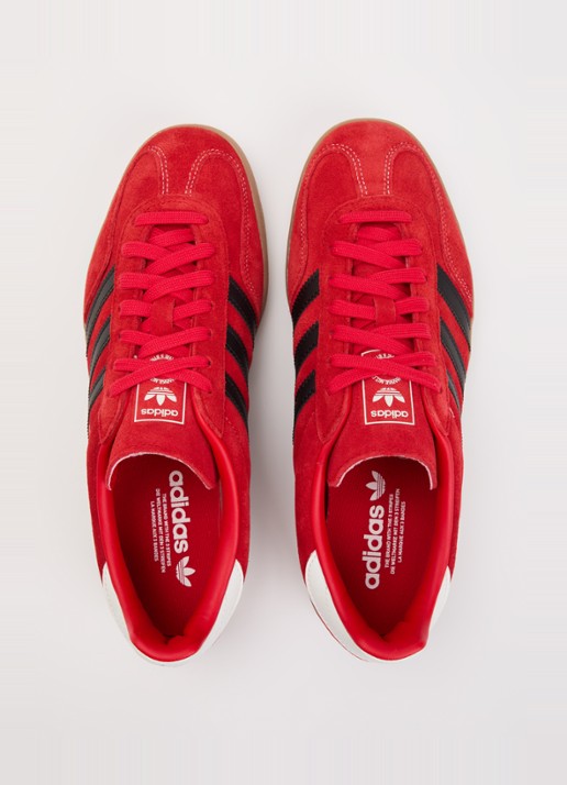 Adidas Gazelle Indoor sneaker van suède - detail 4 rood