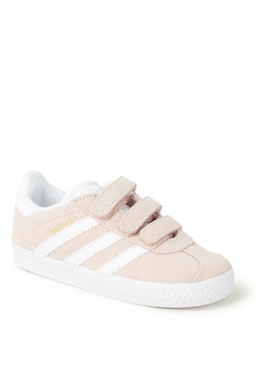 Adidas Gazelle sneaker van suède - voorkant 4 roze