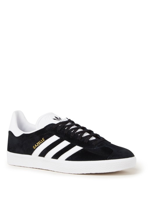 Adidas Gazelle sneaker van suède - voorkant zwart