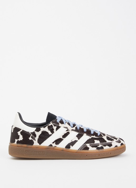Adidas Handball Spezial sneaker met panterprint - voorkant donkerbruin