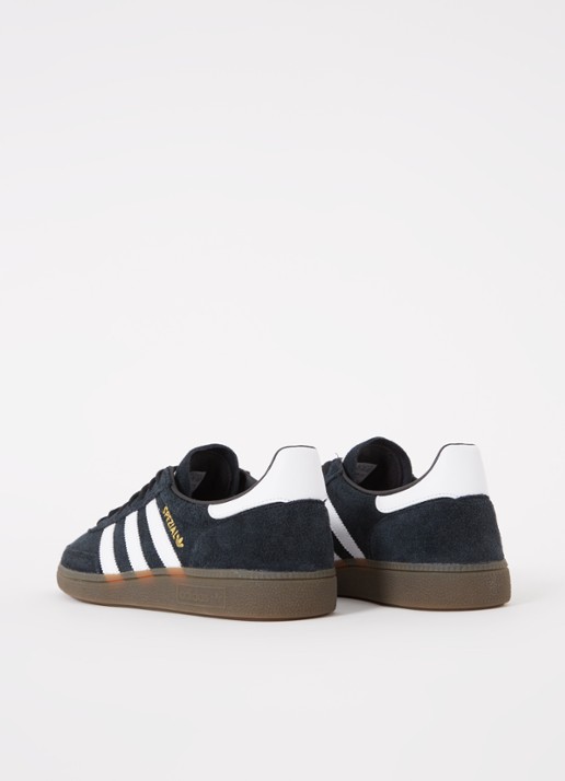 Adidas Handball Spezial sneaker van suède met leren details  - detail 2 zwart