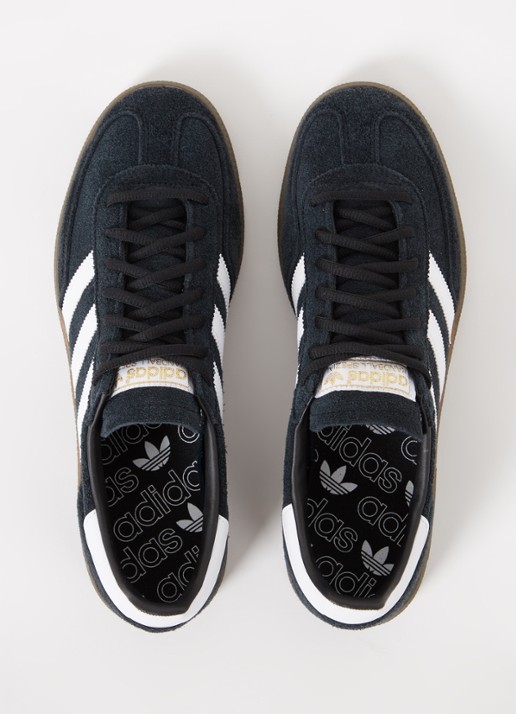 Adidas Handball Spezial sneaker van suède met leren details  - detail 3 zwart