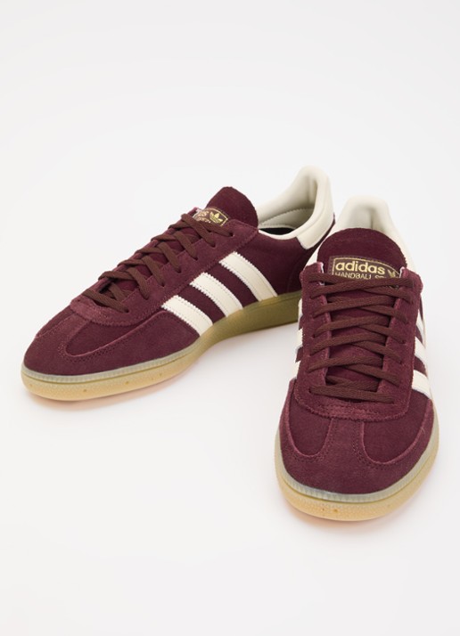 Adidas Handball Spezial sneaker van suède - detail 2 bordeauxrood
