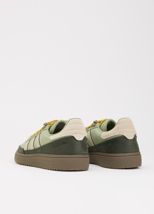 Adidas Handball Spezial WTR sneaker met details van suède - achterkant 4 groen