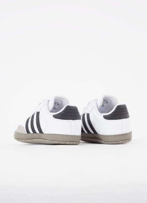 Adidas Samba babyschoentje van leer met suède details - achterkant 3 zwart