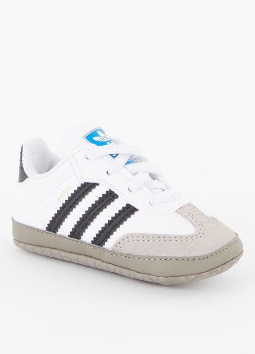 Adidas Samba babyschoentje van leer met suède details