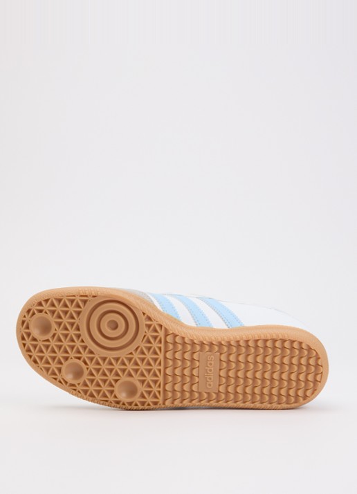 Adidas Samba Jane sneaker van leer met details van suède - detail 2 wit