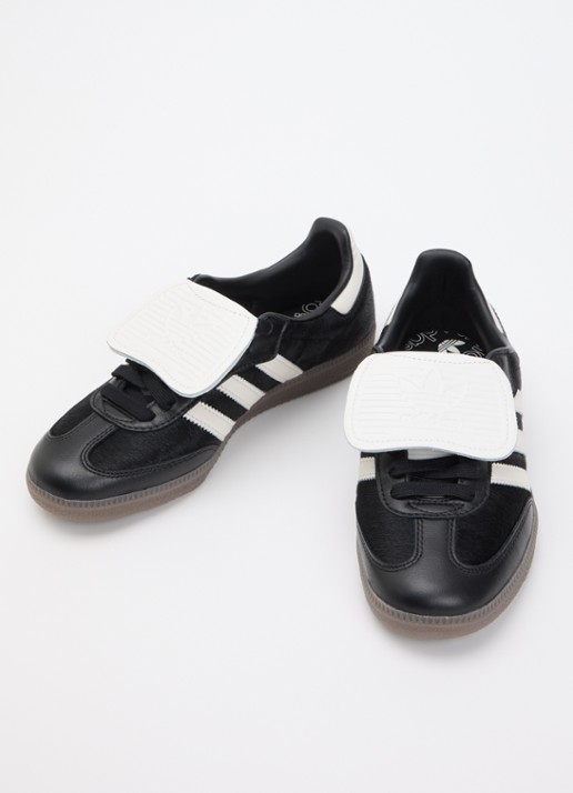 Adidas Samba LT sneaker van leer met ponyhair - detail 2 zwart