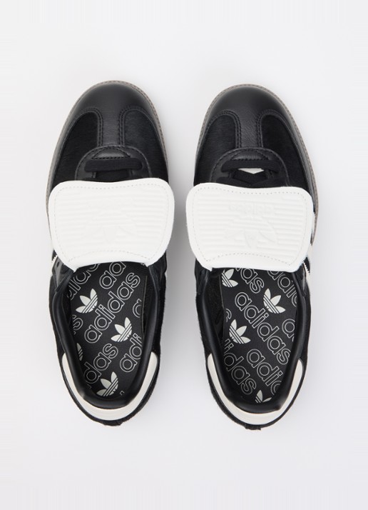 Adidas Samba LT sneaker van leer met ponyhair - detail 3 zwart
