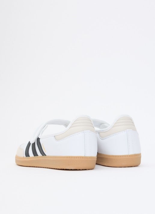 Adidas Samba OG ballerina van leer met logo - achterkant 4 wit