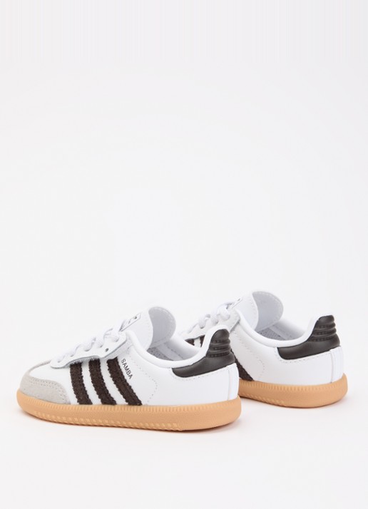 Adidas Samba OG sneaker van leer met details van suède - achterkant 2 wit