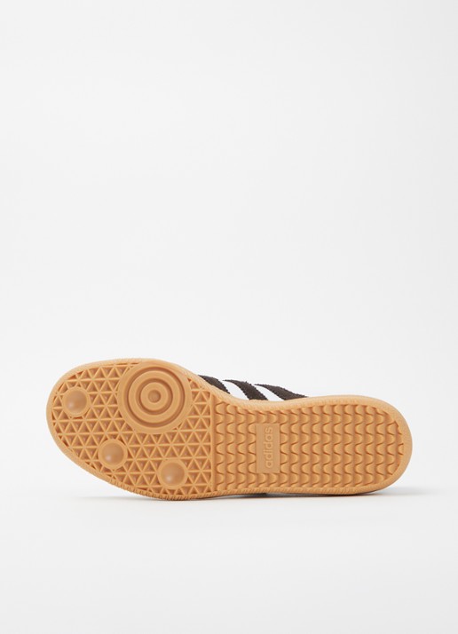 Adidas Samba OG sneaker van leer met details van suède - detail 2 wit