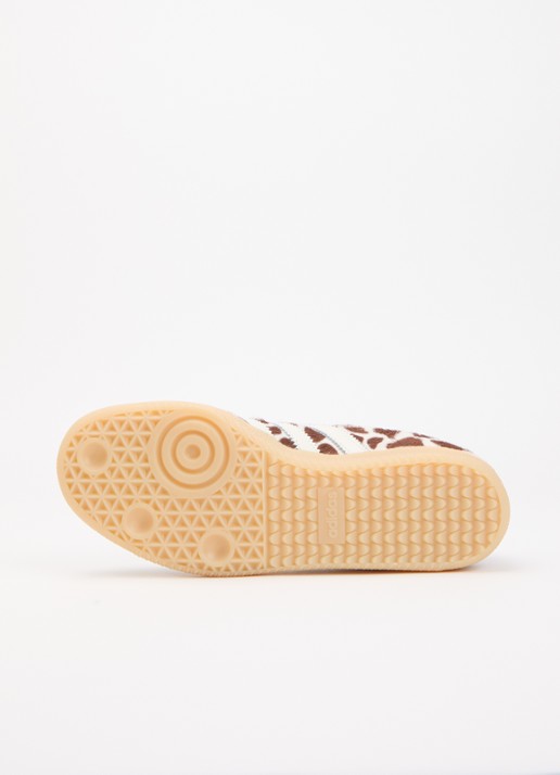 Adidas Samba OG sneaker van leer met dierenprint  - detail 5 lichtbruin