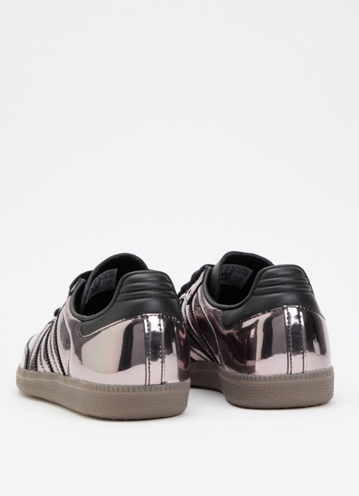 Adidas Samba OG sneaker van leer met lakfinish - achterkant 4 zwart