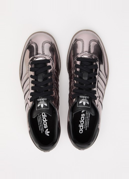 Adidas Samba OG sneaker van leer met lakfinish - detail 2 zwart